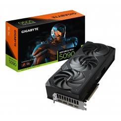 GIGABYTE GeForce RTX 5090 WINDFORCE OC 32G Tarjeta Gráfica - 32GB GDDR7, 512 bits, PCI-E 5.0, 2467MHz Frecuencia Base, 3 x DP 2.1a, 1 x HDMI 2.1b, NVIDIA DLSS 4, GV-N5090WF3OC-32GD