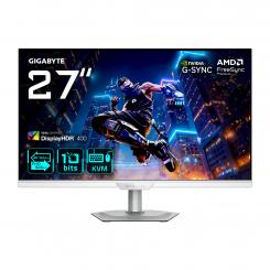 GIGABYTE M27UP ICE Monitor de juego 27 4K UHD - Modo dual (4K 160Hz o FHD 320Hz), 3840 x 2160, 1ms, 350 cd/m², FreeSync Premium, DisplayHDR400, HDMI 2.1, DisplayPort 1.4