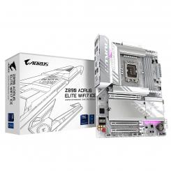 GIGABYTE Placa base Z890 AORUS ELITE WIFI7 ICE - Compatible con CPUs Intel Core Ultra (Serie 2), VRM de 16+1+2 fases, hasta 8800MHz DDR5 (OC), 1xPCIe 5.0 + 3xPCIe 4.0, Wi-Fi 7, LAN 2.5GbE, Thunderbolt 4