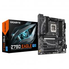 GIGABYTE Z790 EAGLE Placa base - Compatible con procesadores Intel Core de 14ª generación, VRM de 12+1+1 fases, hasta 7600 MHz DDR5 (OC), 3xPCIe 4.0 M.2, LAN 2,5 GbE, USB 3.2 Gen 2