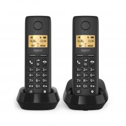 Gigaset BASIC 100 DUO Teléfono DECT/analógico Identificador de llamadas Negro