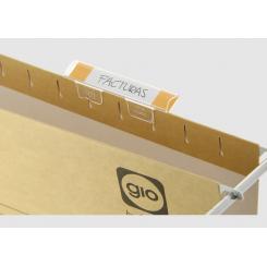 GIO Bolsa 25 Visores Corto Cristal 8,5X1,5 Transparente