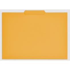 GIO Pack 50 Subcarpetas Pestaña Central 230G Fº Amarillo