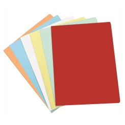 GIO Pack 50 Subcarpetas Simples Pastel 180 grs A4 Blanco