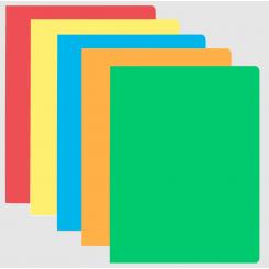 GIO Pack 50 Subcarpetas Simples Semiintensas 185 grs A4 Surtidos