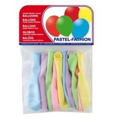 Globo 100% latex biodegradable pastel claro bolsa de 10 unidades colores surtidos
