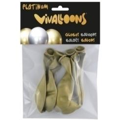 Globo Vivalloons Platinum Oro Bolsa De 6
