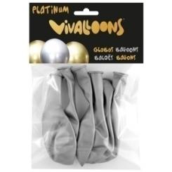 Globo Vivalloons Platinum Plata Bolsa De 6