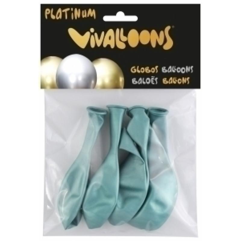globo-vivalloons-platinum-verde-bolsa-de-6