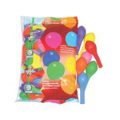 Globos bolsa de 100 unidades colores surtidos.