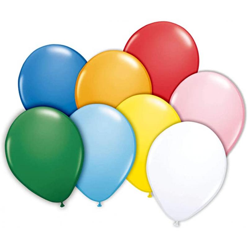 Globos Colores VARIADOS bolsa de 100 unidades