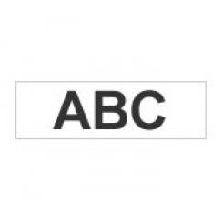 BROTHER Gloss Non-Laminated Labelling Tape - 12mm, Black/White cinta para impresora de etiquetas TZ