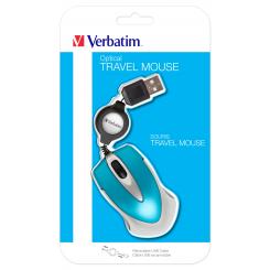 VERBATIM Go Mini ratón Ambidextro USB tipo A Óptico 1000 DPI