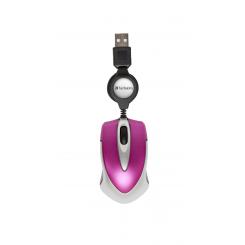 VERBATIM Go Mini ratón USB tipo A Óptico 1000 DPI