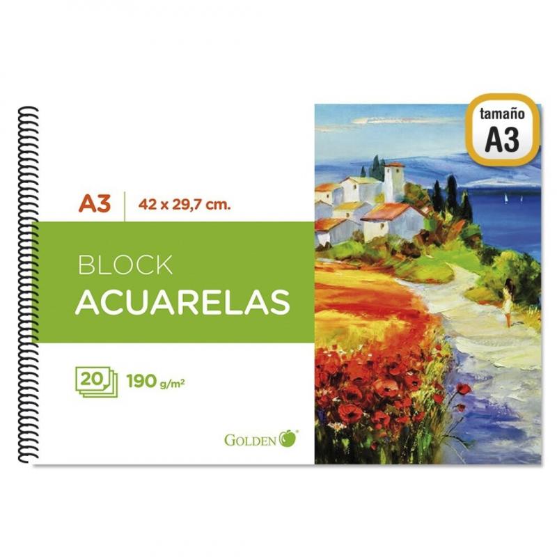 golden-cuaderno-de-dibujo-para-acuarela-a3-190-grs-20-hojas