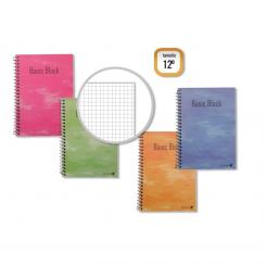 GOLDEN Cuaderno espiral cuadriculada Natural T.N.  12º 80 hojas