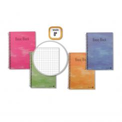 GOLDEN Cuaderno espiral cuadriculada Natural T.N.  8º 80 hojas