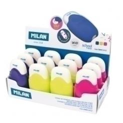 Goma De Borrar Milan Miga De Pan 1012 Ovalada Acid Con Funda Caja De 12