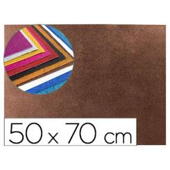 Goma eva con purpurina biodegradable LIDERPAPEL 50x70cm 60g/m2 espesor 2 mm marron