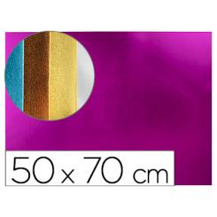 Goma eva LIDERPAPEL 50x70 cm espesor 2 mm metalizada rosa