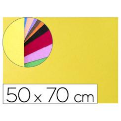 Goma eva LIDERPAPEL 50x70cm 60g/m2 espesor 2mm textura toalla amarillo