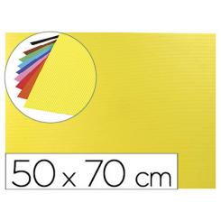 Goma eva ondulada LIDERPAPEL 50x70cm 2,2mm de espesor amarillo