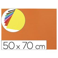 Goma eva ondulada LIDERPAPEL 50x70cm 2,2mm de espesor naranja