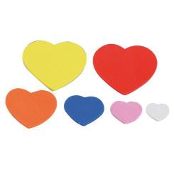 FIXO KIDS Pack 90 Figuras adhesivas goma eva corazones