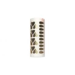 Gomets Corazon Lagrima 16mm 9mm Oro