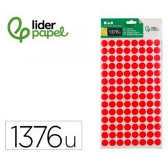 Gomets LIDERPAPEL Figuras Surtidas Bolsa de 12 Hojas Figuras Geometricas Pequeñas colores Surtidos