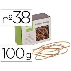 Gomillas elasticas Q-CONNECT 100 gr 150x3 mm numero 38