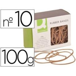 Gomillas elasticas Q-CONNECT 100 gr numero 10 100 x 2 mm