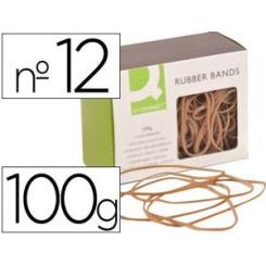 Gomillas elasticas Q-CONNECT 100 gr numero 15 150 x 2 mm