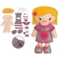 GOULA Kit Manu. Cose Tu Muñeca Bibi Fucsia