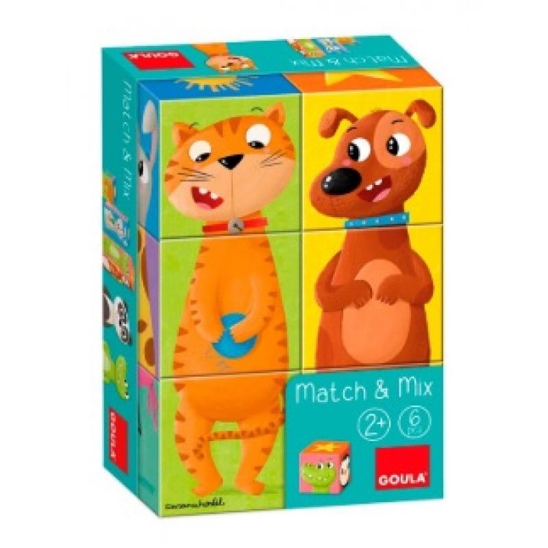 goula-puzzle-cubos-de-carton-apilables-match&mix-6-piezas