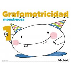 Grafomotricidad Monstruosa 3 Años, Ed. ANAYA