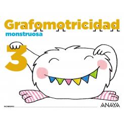 Grafomotricidad Monstruosa 5 Años, Ed. ANAYA