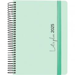 GRAFOPLÁS Agenda 2025 A5 15x21 D/P COLORS mint