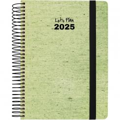 GRAFOPLÁS Agenda 2025  A5 15x21 Serie ECOJEANS verde