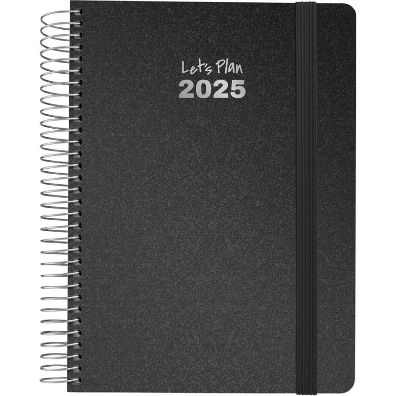 grafoplas-agenda-2025-15x21-serie-metallic-negro