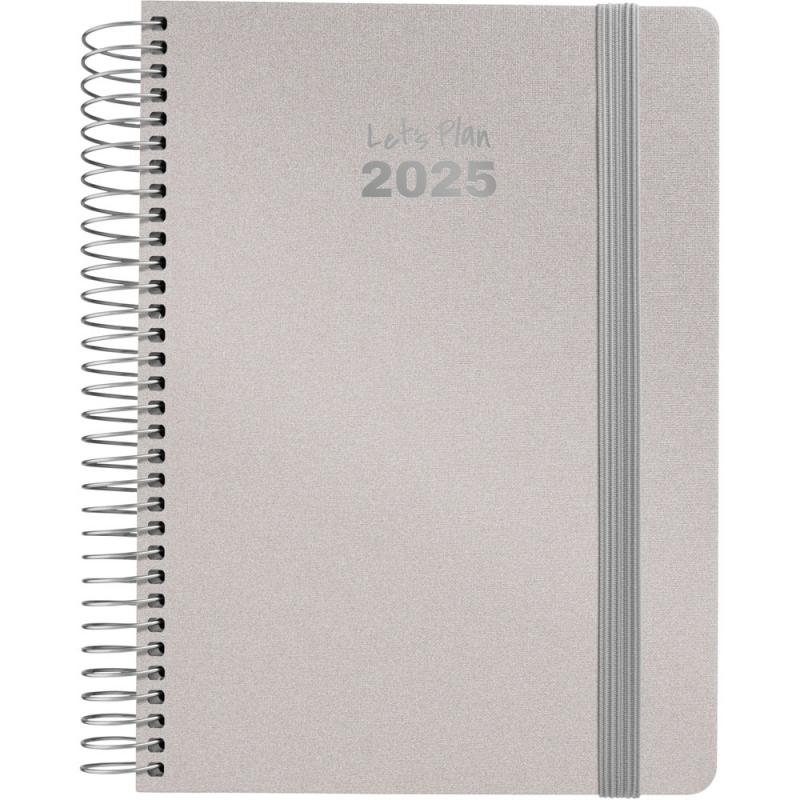 grafoplas-agenda-2025-15x21-serie-metallic-plata