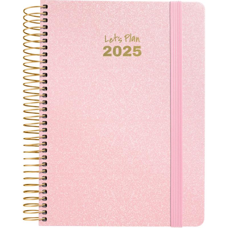 grafoplas-agenda-2025-15x21-serie-metallic-rosa-pastel