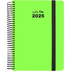 GRAFOPLÁS Agenda 2025 15x21 Serie NEÓN verde