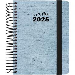 GRAFOPLÁS Agenda 2025 A6 D/P ECOJEANS azul