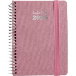 GRAFOPLÁS Agenda 2025 A6 D/P FANCY rosa pastel