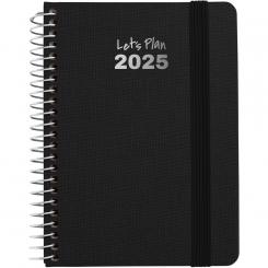 GRAFOPLÁS Agenda 2025 A6 S/V FANCY negra