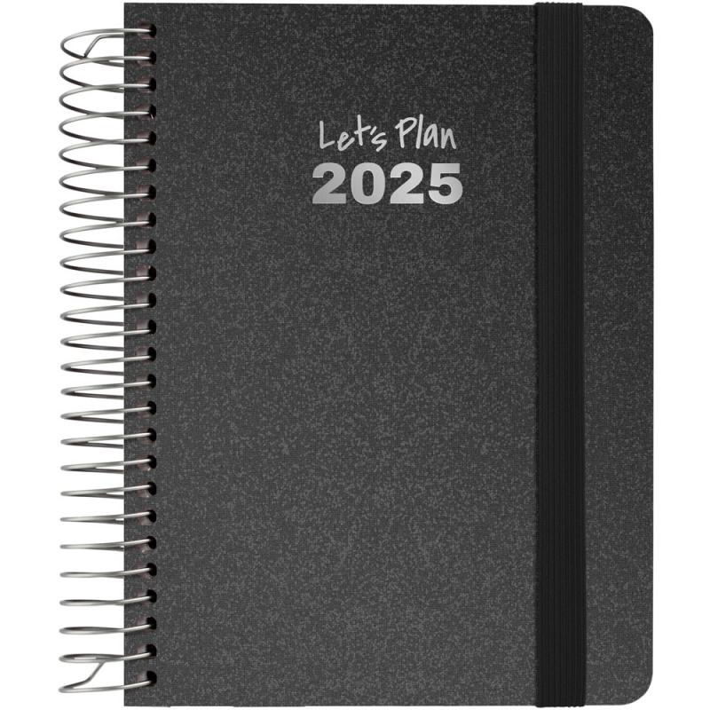 grafoplas-agenda-2025-a6-s-v-metallic-negro