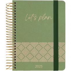GRAFOPLÁS Agenda 2025 A6 S/V NATURE CONCEPT verde