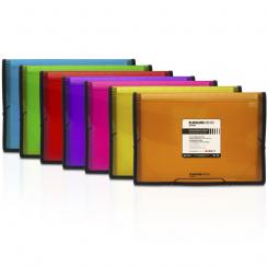 Grafoplas Archivador Fuelle Gomas PP 13 Separadores Violeta con ribete