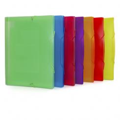 Grafoplas Archivador Fuelle PP C/Gomas Trans. XS Surt.